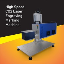 High Speed RF 30W CO2 non-metal laser marking machine adopt USA Synrad laser tube,can do accuracy engraving,Long Working Life