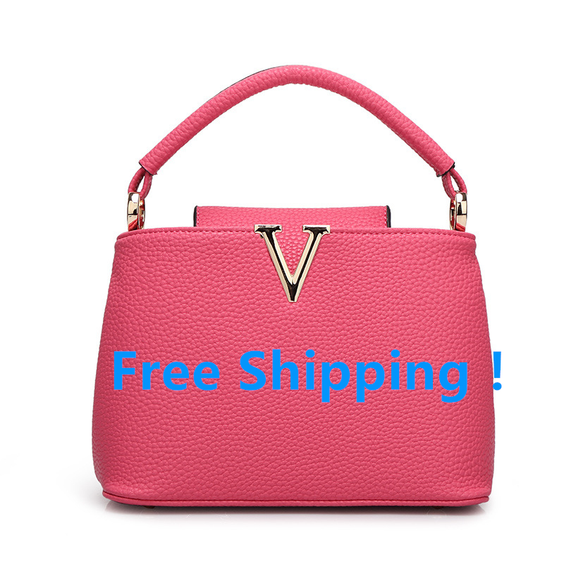 2015 brand Embossing V designer handbags high quality women messenger