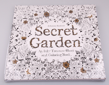 Секретный сад 96 страниц английского издания книжка-раскраска для детей взрослых снять стресс убийство срок граффити живопись рисунок книга