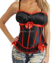 Jusian Women’s Sexy Corset Lingerie Boned Bustier Shaper Underwear Black White Green Red Pink Color XM-8899