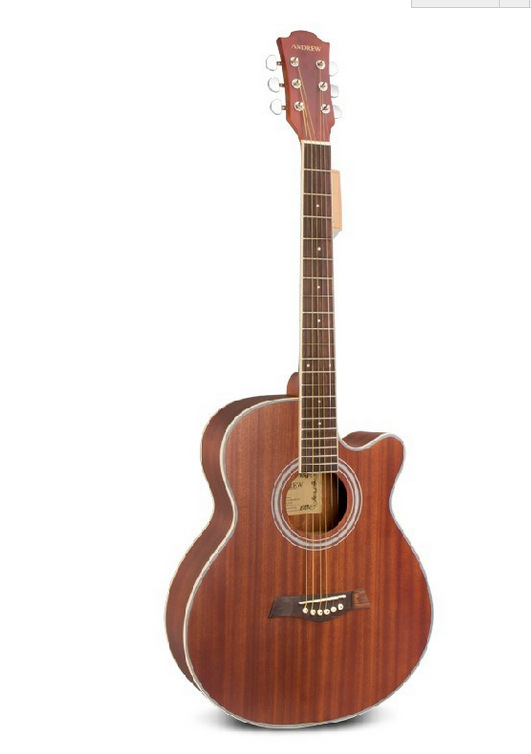 The whole sapele 40 wood acoustic classical guitar wood guitar+11pcs