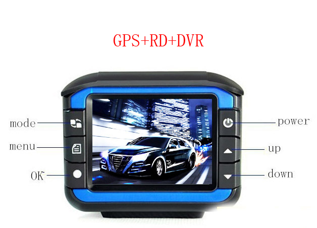  DVR GPS - 3in1  /   HD 1280 * 720 P G -  GPS 