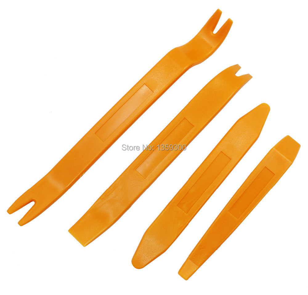 4pcs Supply Of Car Audio Trim Navigation Panel Door LED Light Removal Open tool Pry Kit