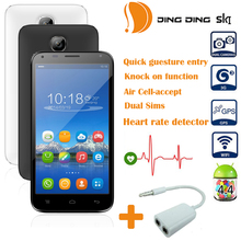 Unlocked 4.5” Android 4.4 Dual Core Dual Sim 3G GPS Wifi 5.0MP MTK6572 Smartphone Original Ding Ding Sk1 Mobile Phone Free Gift
