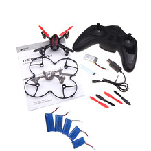 Original Hubsan X4 H107C 2.4G 4CH RC with 5x 3.7V 500mah Lipo Li-po battery Drone RTF Quadcopter With 2MP Camera HD Black & Red