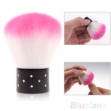 1pc 2014 New Colorful Nail tools Brush For Acrylic UV Gel Nail Art Dust Cleaner 1FOB
