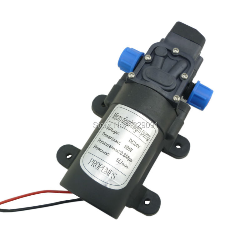 Automatic pressure Switch – DC 24v 60W 5L/min 116psi small electric diaphragm Water Pump 60w high pressure