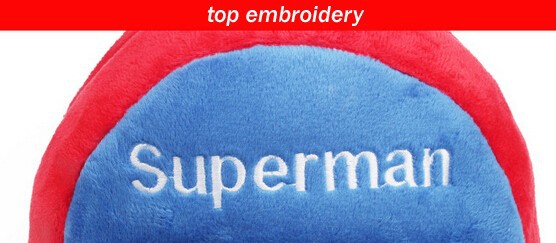 super man bag embroider label