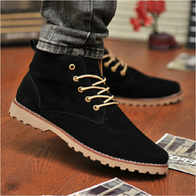 2014 new Nubuck Leather shoes men sneakers autumn men flats korean fashion blue+black men Flats shoes breathable casual shoe