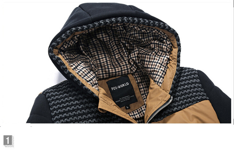 2014 Fashion Winter Jacket Men Thermal Cotton padded Overcoat Casual Men s Hooded Winter Coat Men