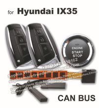 For Hyundai IX35 CAN BUS Plug Play car alarm push button start smart key keyless entry