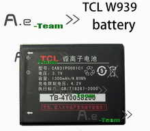 Tcl W939 батарея 100% новое высокое качество 1300 мАч литий-ионная батарея резервного копирования для TCL W939 W969 A919 A966 I908 бесплатная доставка