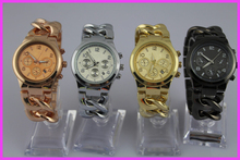 Caliente! americanos M marca clásica pulsera mujeres reloj de vestir moda Cusual oro negro rose oro mujeres señora reloj venta al por mayor
