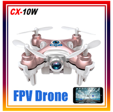 New Arrival 2.4G 4CH 6-axis Phone Control Cheerson cx-10w WIFI FPV RC Quadcopter Remote Control Drone with Camera Free Shipping