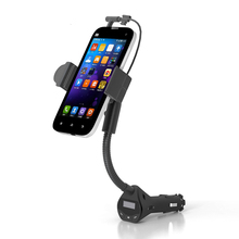 Car FM Transmitter Phone Charger Holder For iPhone 6 5 5s 4S Samsung Galaxy S3 S4