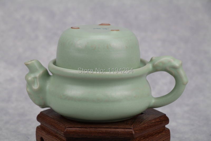 Sky Cyan Ru Kiln Celadon Ware Kungfu Teapot Teacup Tea Set 150ml