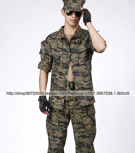 Combat uniform overalls field training uniform jungle digital army uniform jacket and pants XS-XXL free ship