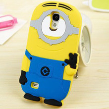 Fashional new arrival cute cartoon model silicon material Despicable Me Yellow Minion Case for Samsung Samsung