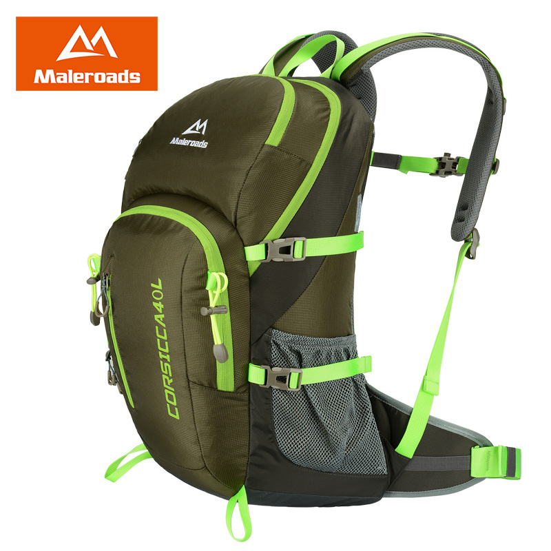 New ! Men's Outdoor Climbing Backpacks Waterproof Nylon Travel Sport Mountaineering Bag Zipper Hiking Backpack Backpacker 40L