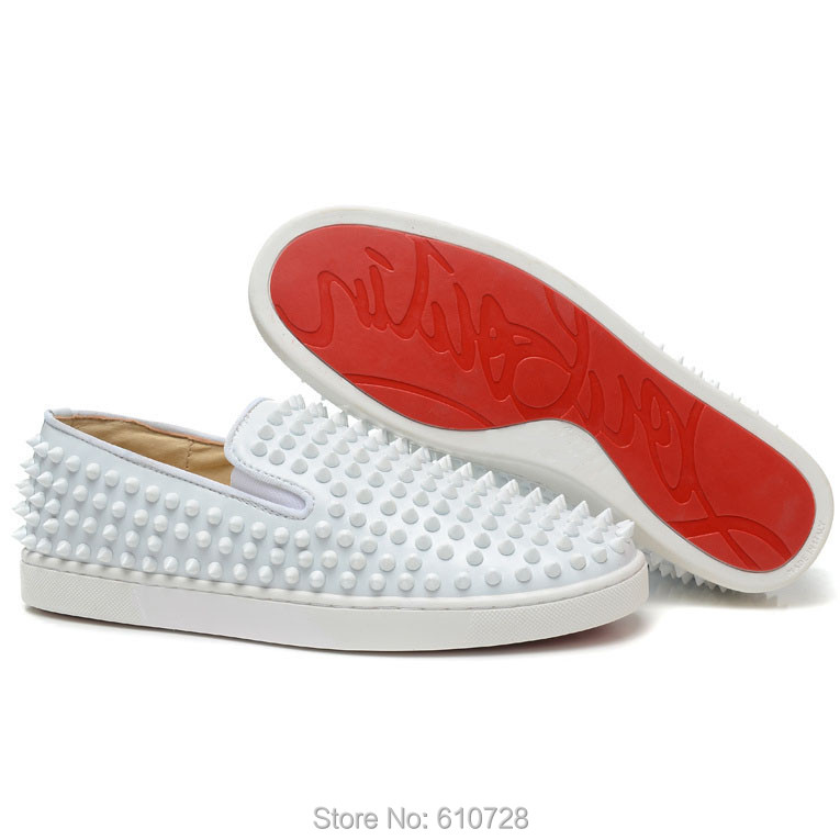 white low top red bottoms