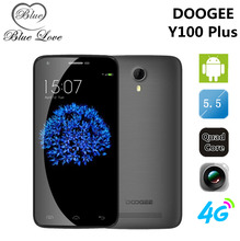 Original Doogee Valencia 2 Y100 Plus 5.5 inch 4G LTE Mobile Phone Android 5.1 MTK6735 1280×720 2GB RAM 16GB ROM 13MP Smartphone