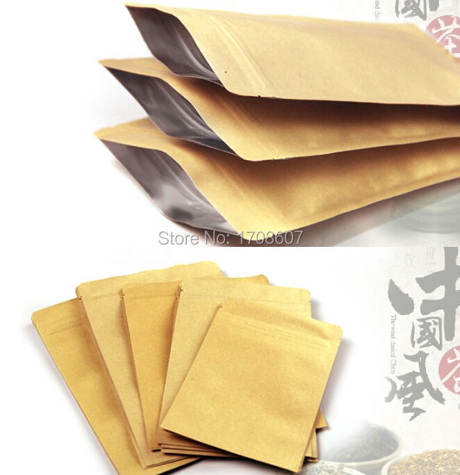 kraft paper 21cm bag.jpg 15 packaging paper kraft cookie packing zipper zipper bags