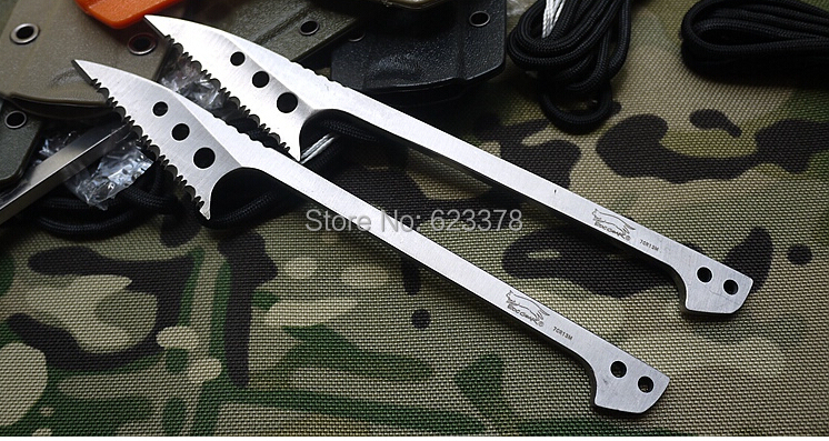 2014 New Arrival Limited Knives Fixed Blade Stainless Steel Fish Fork knife 187mm Length Blade Hunting