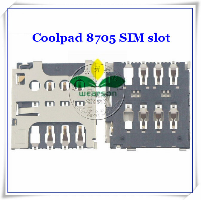 Original New sim card slot for Coolpad 8705 s6 K1 5952 5892 7620L 9190L sim slot adapters Free shipping with tracking number