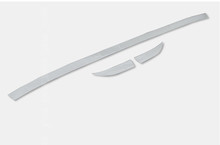 High quality Car rear truck box Stainless steel Exterior parts trim 3pcs for Peugeot 2008 accessoreis