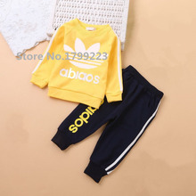 Brand Children boys girls clothing sports suit sets kids baby boys girls clothing sets children’s 2pcscoat+pants