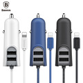 Baseus Dual USB Car Charger 5 5A Fast Car Charger Adapter For iPhone 7 6 Smart