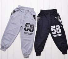 New 2016 Autumn Winter Children Pants Warm Boys Kids Pants Patchwork Casual trousers Cartoon sports pants Free shipping