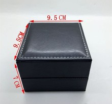 Fashion Leather Watch Box Black Luxury Watch Box With Pillow Wholesale Jewelry Box Gift Box Can