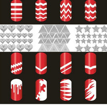 Manicure supplies stickers smile line pieces of French line Manicure bare wavy line classic French manicure patch wholesale