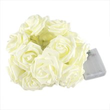 Rose Flower Wedding Party font b Christmas b font Decoration String LED Lights Pink