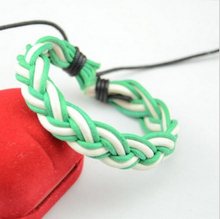 Sell a lot of multi-layer weave mans jewelry glamour of leather bracelet Pulseira Masculina Couro