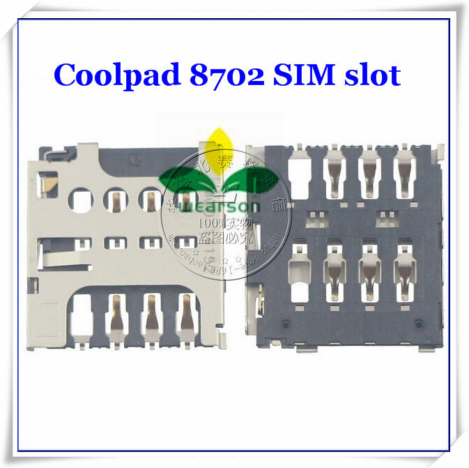 Original New sim card slot for Coolpad 8702 8720L 9150 8908 F1 sim slot adapters Free shipping with tracking number