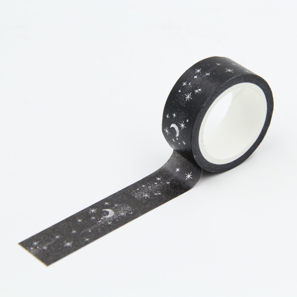 black moon washi paper masking 1 5cm x 5m diy black moon washi paper masking 1 5cm x 5m diy