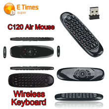 2.4Ghz Fly Air Mouse Wireless Keyboard C120 T10 gamer 3 axes Gyroscope Remote Control For android TV Box Mac MINI PC Set-Top box