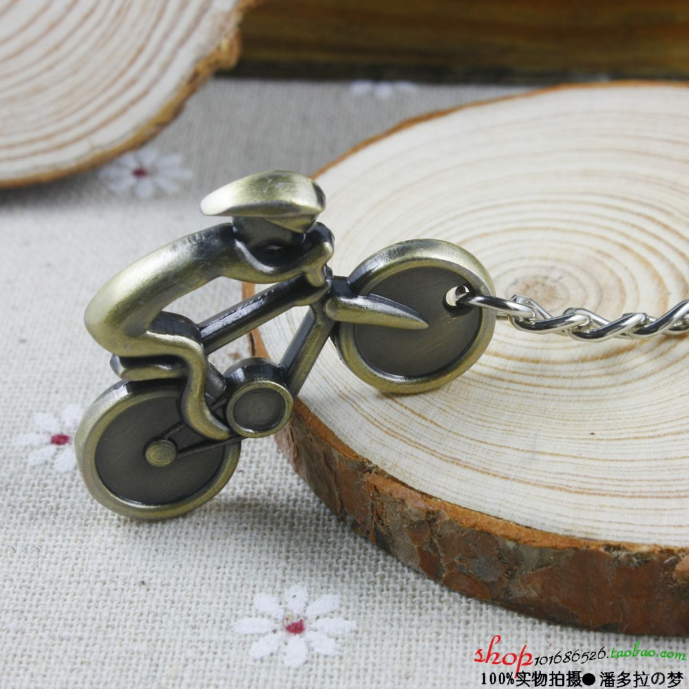 Key Chains Jet set bicycle mini model bicycle sports keychain gift