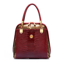 2016 Hot Sale Embossed Handbag Crocodile Pattern Tote Bag Ladies Handbags New Fashion Women s Shell