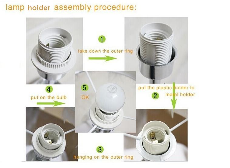 10pieces/lot 250V 4A E27 fast wiring plastic lamp holder Edison screw Light Bulb socket Holder