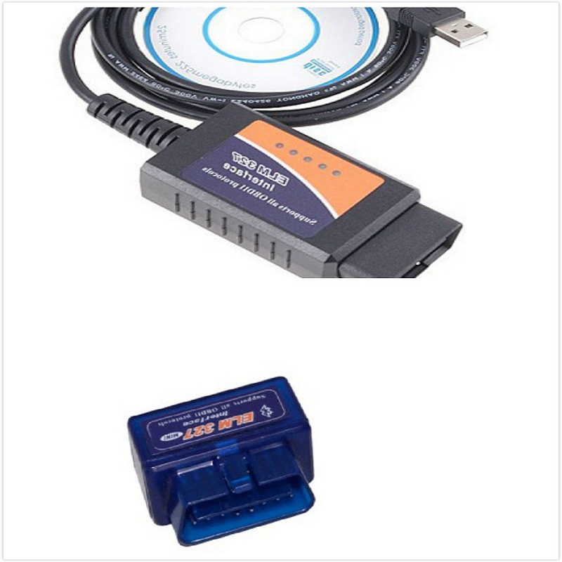  2 . / Pack ELM327 V2.1 + ELM327 USB   ELM 327 Bluetooth OBD2 OBDII ELM 327 V2.1  USB