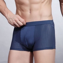 Fashion Men’s Sexy Underpant Cuecas Calzoncillos Hollow Men’s Underwear Boxer Shorts Cuecas Boxer Trunk Male Asia Size XL-3XL