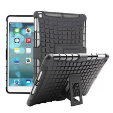 For iPad 5 Case Rugged Dual Layer Shockproof TPU+PC Stand Tablet Hard Cover Case For Apple iPad Air Heavy Duty Case For iPad 5