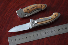 12Pcs lot 440C Blade OEM Browning 337 Wood Handle Tactical Folding knives Hunting Knife Camping tool