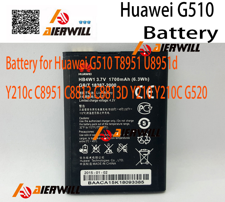 Huawei g510  100%  1700  hb4w1   huawei t8951 u8951d y210c c8951 c8813 c8813d y210 y210c g520 