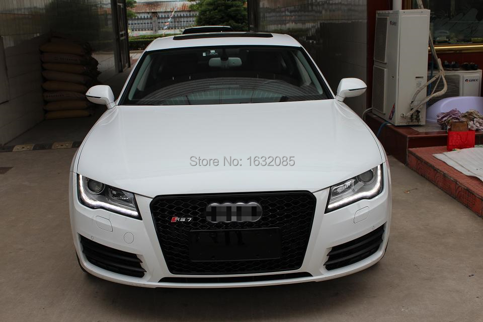 2013 A7 Rs7 Black Frame Mesh Grill Auto Honeycomb Grille