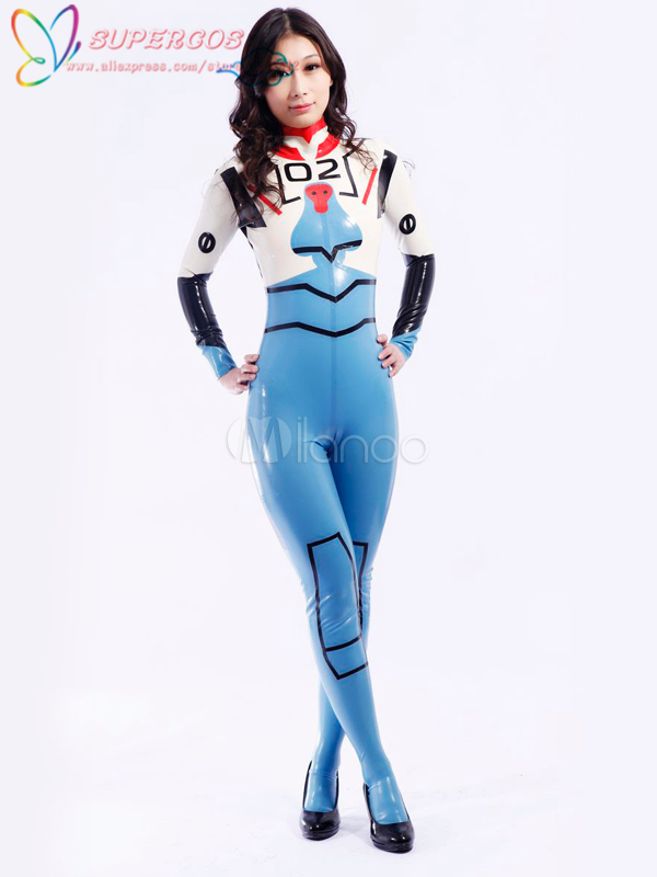 High Quality Halloween Carnival Party Modern Blue Multi Color Unisex Bodysuit Latex Catsuits Zentai Suit