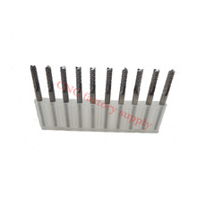 Hot sale10pcs PCB milling cutter 3.175mm fish tail milling cutter milling cutter tungsten carbide mini end mill engraving CNC